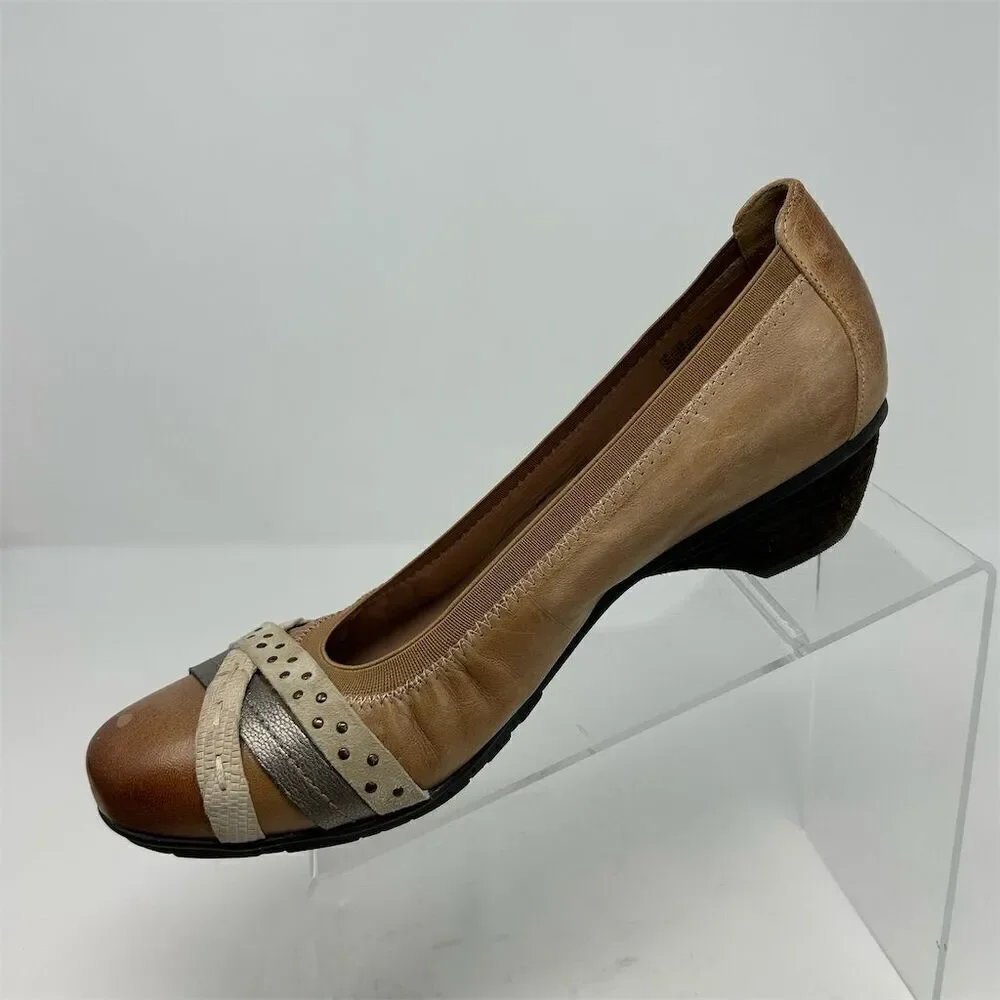 Abeo Bio Nellie Women's Orthopedic Casual Slip On Wedges Size 10 Neutral